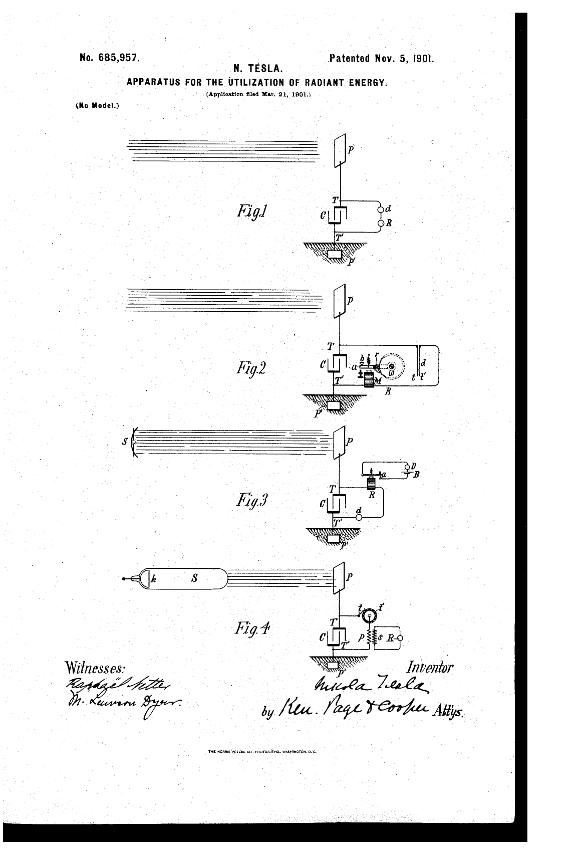 US 685,957 original patent drawing plate